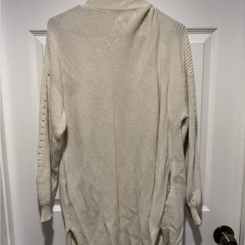 Universal Thread Women’s Cream Open Front Cardigan - Picture 2 of 3